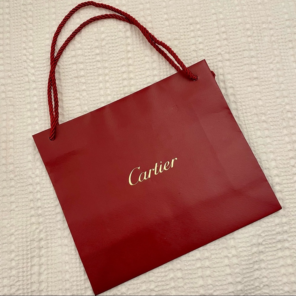 Authentic Cartier Shopping Bag